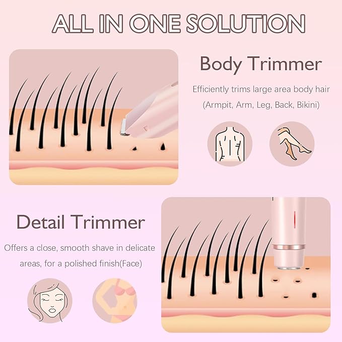 Imported Silky Splash 2-in-1 Facial & Body Shaver