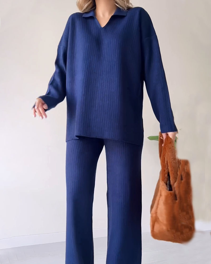 Imported™ CORIA - Casual knitted two-piece set