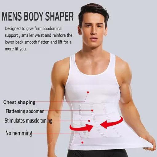 Men's Slimming Body Shaper Cooling T-Shirt - Fitone