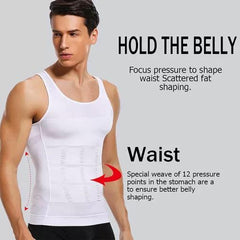 Men's Slimming Body Shaper Cooling T-Shirt - Fitone